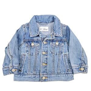 BABY GAP x DISNEY MICKEY DENIM JACKET – TODDLER 12–18 MONTHS – LIGHT WASH